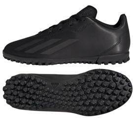 Buty adidas X CRAZYFAST.4 Tf Jr IE4084 czarne 1