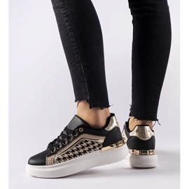Czarne sneakersy z brokatem Briercliff 1