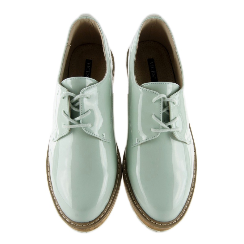 Mokasyny ze skórzanym środkiem 7153 Blue niebieskie 2