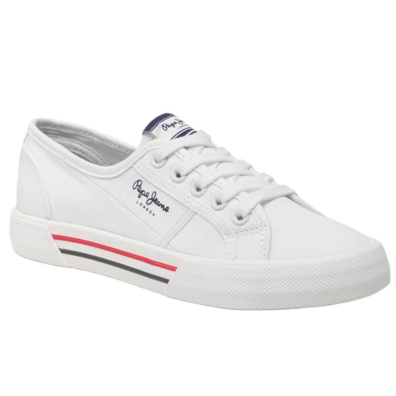 Buty Pepe Jeans Brady Basic W PLS31287 białe 1