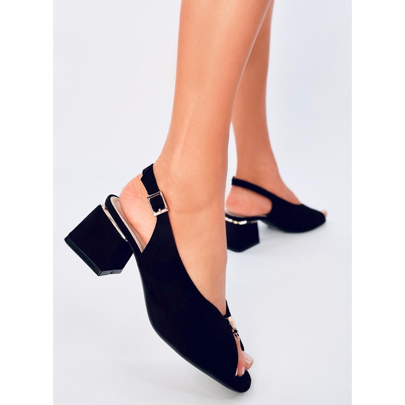 Seastar Sandałki na obcasie Vandell Black czarne 2