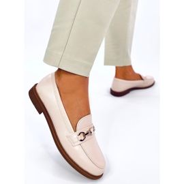 Mokasyny z misiami Gracess Beige beżowy 2