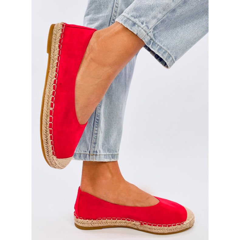 Espadryle damskie Treisa Red czerwone 2
