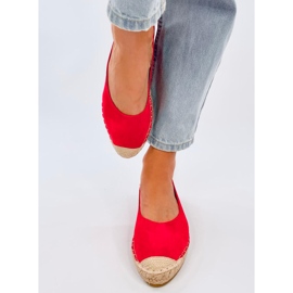 Espadryle damskie Treisa Red czerwone 1