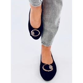 Baleriny damskie Gauri Black czarne 1
