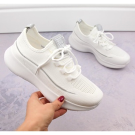 Buty sportowe ażurowe wsuwane białe Big Star NN274662 4