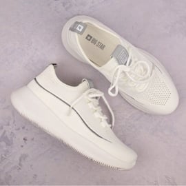 Buty sportowe ażurowe wsuwane białe Big Star NN274662 7