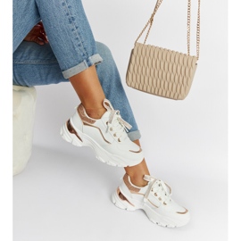 Białe masywne sneakersy z cyrkoniami Euclid 1