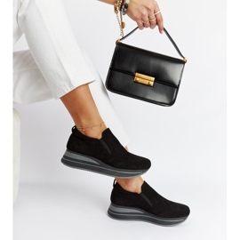 Czarne sneakersy na platformie Cliffside 2