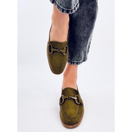 Mokasyny damskie Isidora Green zielone 1