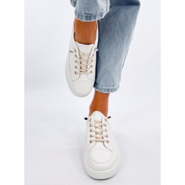 Trampki damskie Stocks Beige białe 2