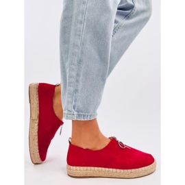 Espadryle damskie Flynn Red czerwone 2