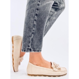 Mokasyny damskie Leif Beige beżowy 2