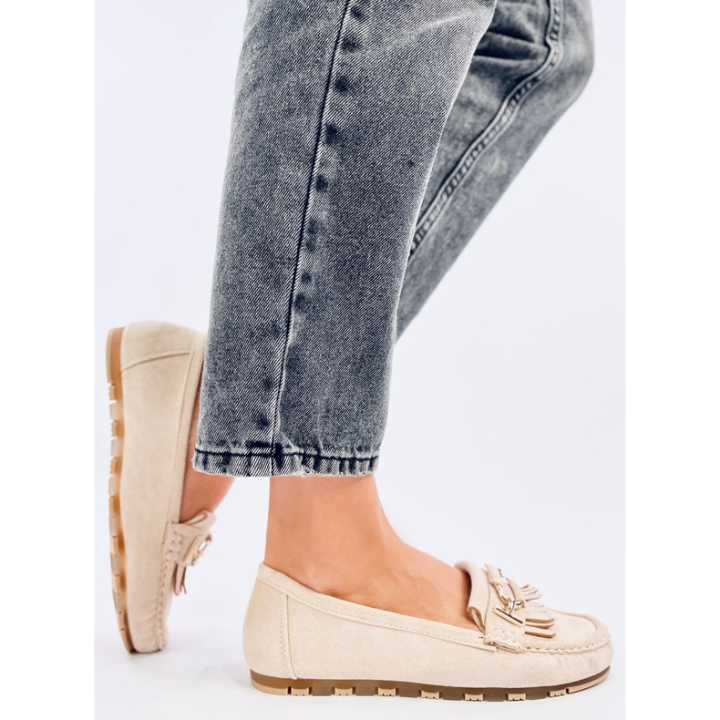 Mokasyny damskie Leif Beige beżowy 2