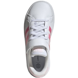 Buty adidas Grand Court Elastic Lace and Top Strap Jr IG4838 białe 1