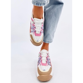 Sneakersy damskie Vince Color Mix białe 1