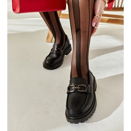 Czarne mokasyny z klamerką Springs 2