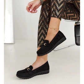 Czarne zamszowe mokasyny Prussia 2