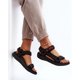 Damskie Sandały Lee Cooper LCW-24-34-2615 Czarne 9