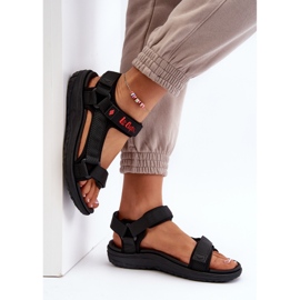 Damskie Sandały Lee Cooper LCW-24-34-2615 Czarne 8