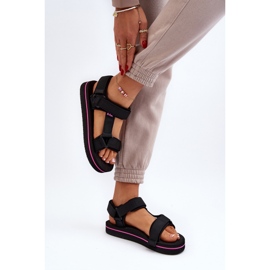 Damskie Sandały Na Platformie Lee Cooper LCW-24-05-2751L Czarne 8