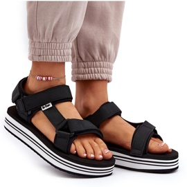 Damskie Sandały Na Platformie Lee Cooper LCW-24-05-2753 Czarne 12