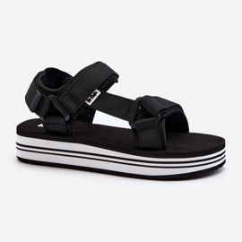 Damskie Sandały Na Platformie Lee Cooper LCW-24-05-2753 Czarne 4
