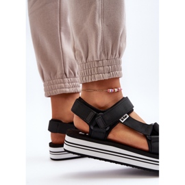 Damskie Sandały Na Platformie Lee Cooper LCW-24-05-2753 Czarne 7