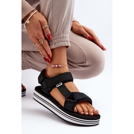 Damskie Sandały Na Platformie Lee Cooper LCW-24-05-2753 Czarne 1