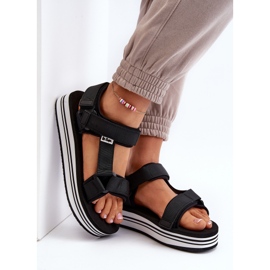 Damskie Sandały Na Platformie Lee Cooper LCW-24-05-2753 Czarne 2