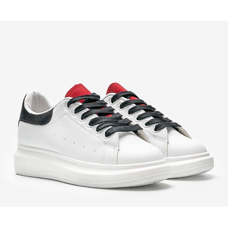 Białe tenisówki na grubej podeszwie Lauryn 1