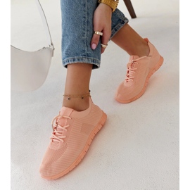 Różowe materiałowe sneakersy Erminio 1