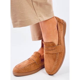 Mokasyny damskie Forest Khaki brązowe 1