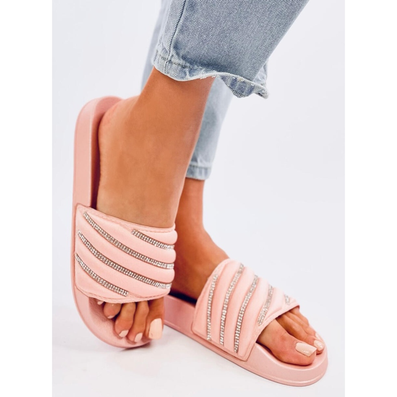 Klapki damskie Jaime Pink różowe 1