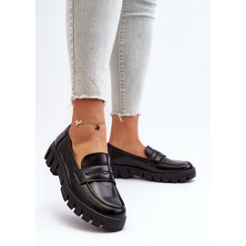 Vinceza Damskie Mokasyny Eko Skóra Czarne Seravisa 2