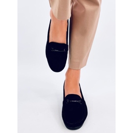 Mokasyny na koturnie Indian Black czarne 1