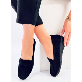 Mokasyny na koturnie Vegar Black czarne 2