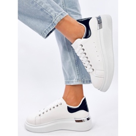 Sneakersy damskie Raclei Black białe 2