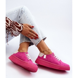 Trampki Damskie Memory Foam System Big Star NN276004 Fuksja różowe 1