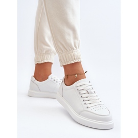 Vinceza Damskie Sneakersy Skóra Naturalna Białe Dimpna 5