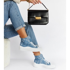 Niebieskie trampki na platformie Vicente 1