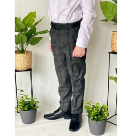 Lukas Półbuty dziecięce skórzane komunijne J1 czarne 7