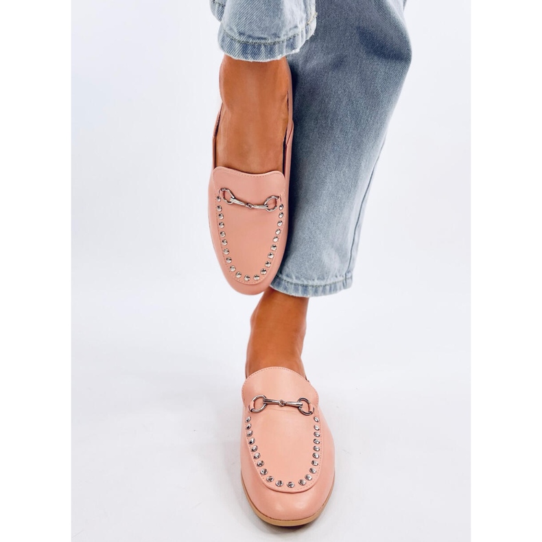 Mokasyny lordsy Taylos Pink różowe 1