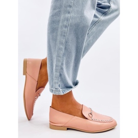 Mokasyny lordsy Taylos Pink różowe 2