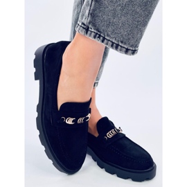 Mokasyny damskie Molla Black czarne 1