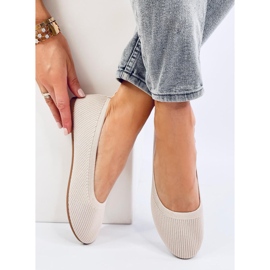 Baleriny skarpetkowe Cavaday Beige beżowy 2
