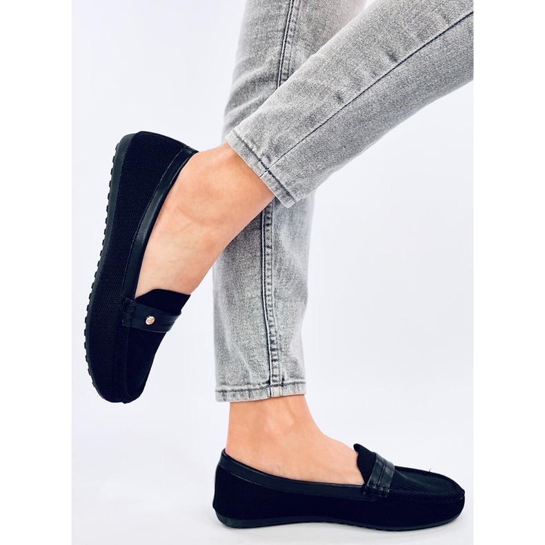 Mokasyny damskie mięciutkie Yuriko Nero czarne 1