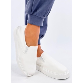 Trampki slip-on Allams White białe 1