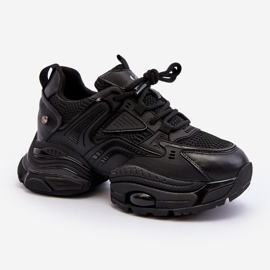 Sneakersy Na Masywnej Podeszwie GOE NN2N4045 Czarne 2