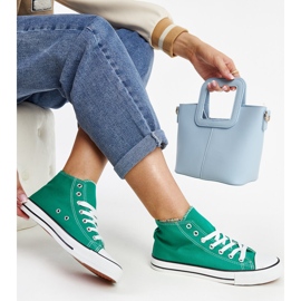 Zielone wysokie trampki Eliska 1